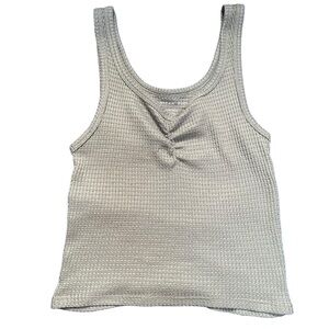 American Eagle olive green comfy knit tank top size XS